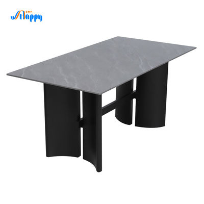 1650*850mm Ceramic Top Dining Table Easy Assemble High Strength