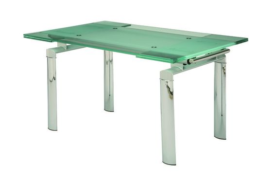 2000mm Length Modern Glass Kitchen Table Extendable Glass Dining Table