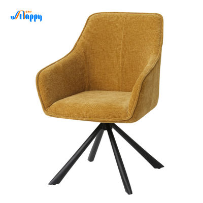 600*620*840mm Modern Swivel Accent Chair Long Lasting With Low Back
