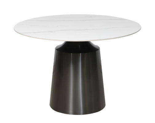 Fireproof Modern White Round Dining Table Modern Round Dining Room Table Customizable