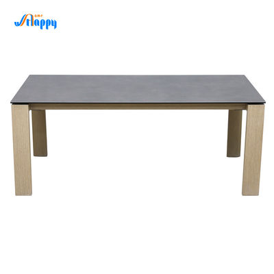 900mm Width Ceramic Effect Dining Table Scratches Resistant For Restaurants Use