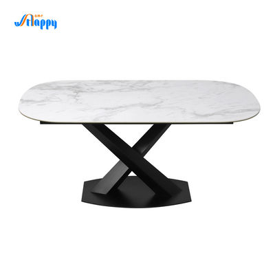 1700*900mm Ceramic Top Dining Table Easy Maintenance Practical Design