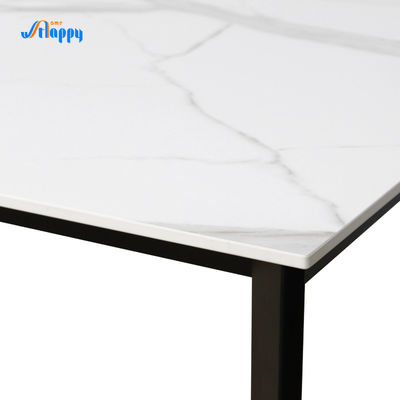 1350*800mm/1500*850mm Ceramic Dining Room Table Ceramic Top Kitchen Table Eco Friendly