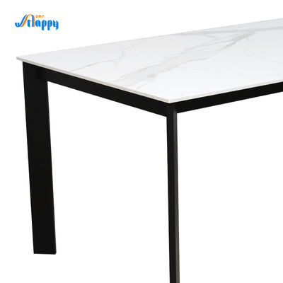 1350*800mm/1500*850mm Ceramic Dining Room Table Ceramic Top Kitchen Table Eco Friendly
