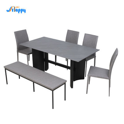 1650*850mm Ceramic Top Dining Table Easy Assemble High Strength