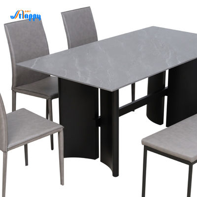 1650*850mm Ceramic Top Dining Table Easy Assemble High Strength