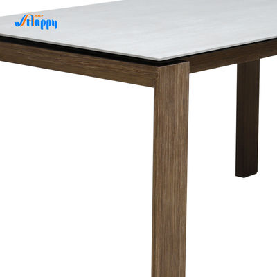 1500*800mm Ceramic Grey Dining Table Corrosion Resistant For Indoor Use