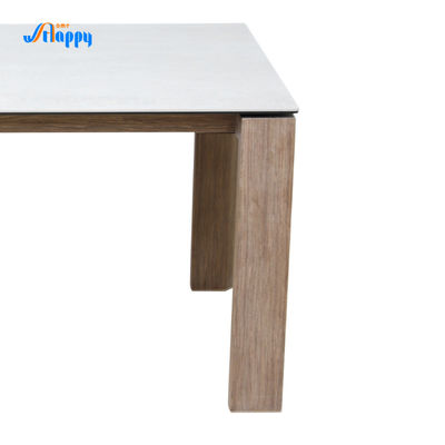 1500*800mm Ceramic Grey Dining Table Corrosion Resistant For Indoor Use
