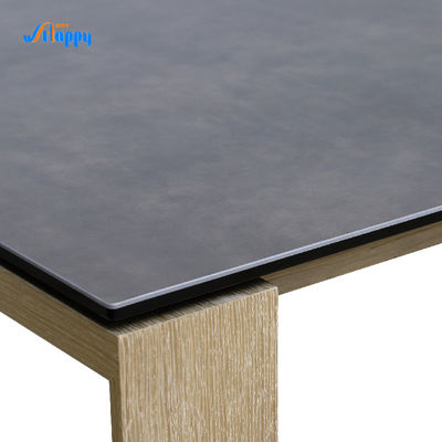 Round Ceramic Top Dining Table Professional With Smooth Surface