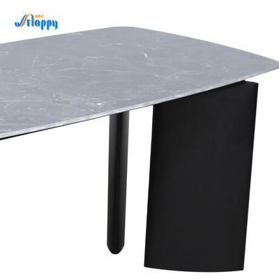 Rectangle Ceramic Top Dining Table 1750mm Length Easy Cleaning