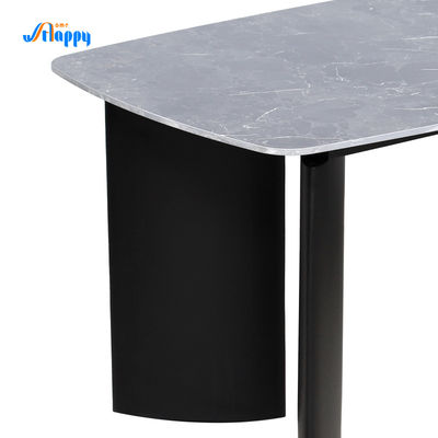 Rectangle Ceramic Top Dining Table 1750mm Length Easy Cleaning