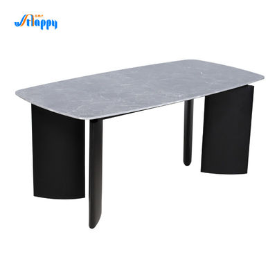 Rectangle Ceramic Top Dining Table 1750mm Length Easy Cleaning