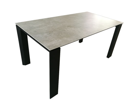 Customized Size Ceramic Top Dining Table Stain Resistant 1500*800mm