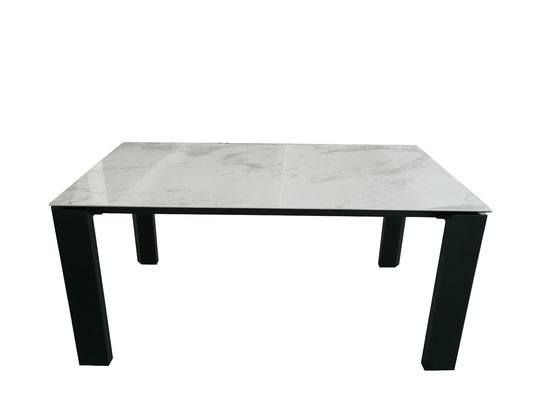 Customized Size Ceramic Top Dining Table Stain Resistant 1500*800mm