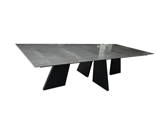Contemporary Ceramic Extendable Dining Table Customized 3000*1200mm