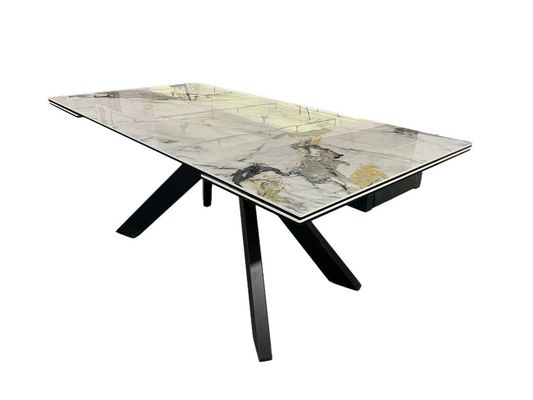 1800*1000mm Extendable Ceramic Dining Table Elegant Ceramic Extending Table