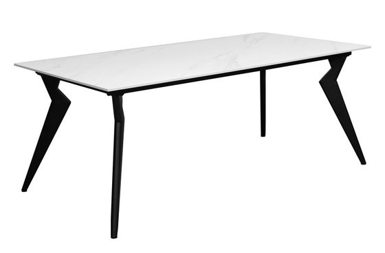 Environmentally Friendly Ceramic Top Dining Table 1800*900mm For Offices