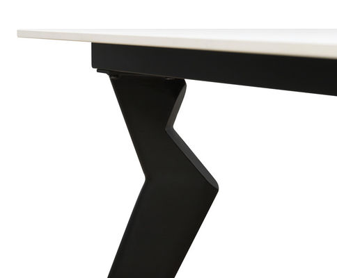 Environmentally Friendly Ceramic Top Dining Table 1800*900mm For Offices