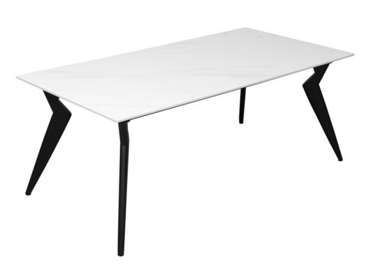 Environmentally Friendly Ceramic Top Dining Table 1800*900mm For Offices