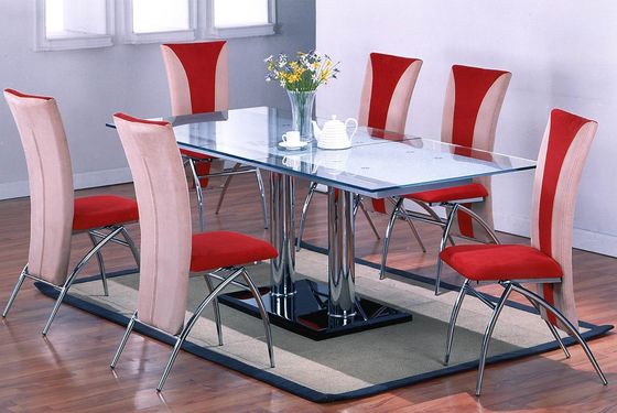 1660*900mm Extendable Dining Table Wear Resistant With Iron Frame