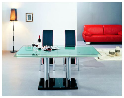 1660*900mm Extendable Dining Table Wear Resistant With Iron Frame