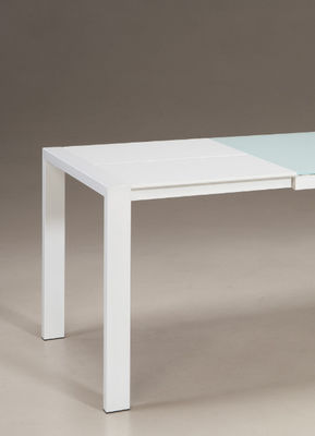 Practical Retractable Dining Table Modern Expandable Dining Table 90cm Width For Showroom