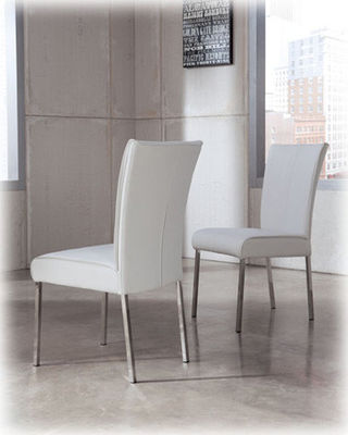 Easy Cleaning Modern Leather Side Chair With High Back 48*62*94CM