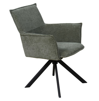 Comfortable Modern Swivel Recliner Chair Sleek Design With Metal Frame