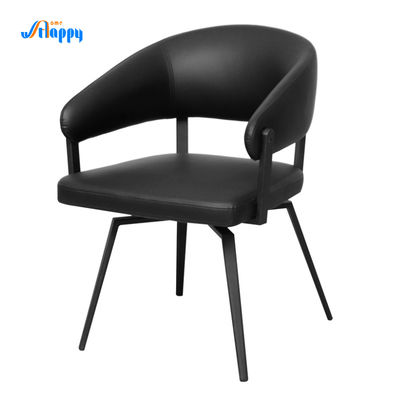 Stylish Modern Leather Swivel Chair Impact Resistant For Home Use