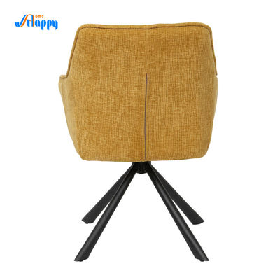 600*620*840mm Modern Swivel Accent Chair Long Lasting With Low Back