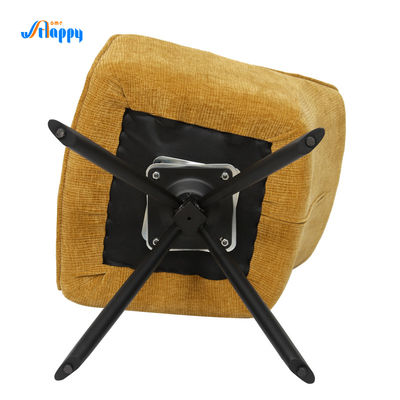 600*620*840mm Modern Swivel Accent Chair Long Lasting With Low Back