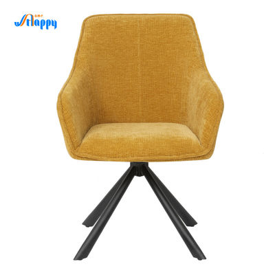 600*620*840mm Modern Swivel Accent Chair Long Lasting With Low Back