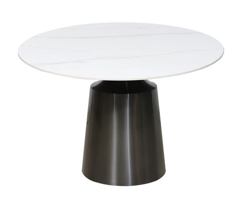 Fireproof Modern White Round Dining Table Modern Round Dining Room Table Customizable