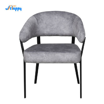 Easy Cleaning Fabric Dining Chairs High Stability 590*550*730mm With Metal Legs