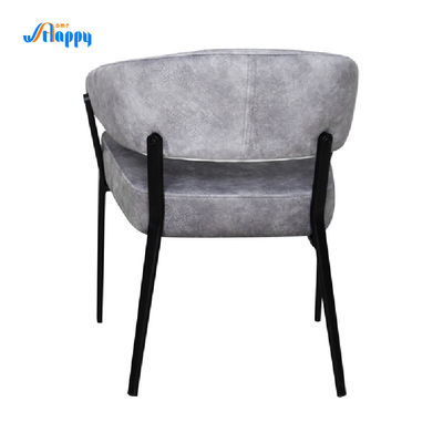 Easy Cleaning Fabric Dining Chairs High Stability 590*550*730mm With Metal Legs
