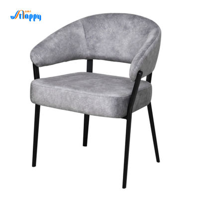Easy Cleaning Fabric Dining Chairs High Stability 590*550*730mm With Metal Legs