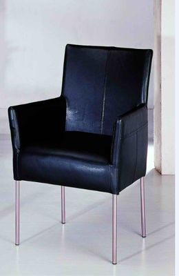 Bedroom Black Upholstered Armchair Wear Resistant Modern Upholstered Armchair With  Legs