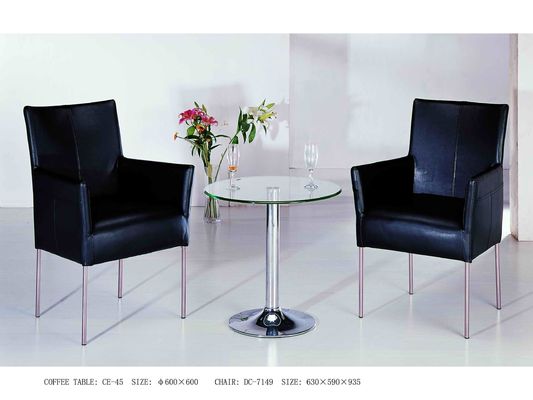 Bedroom Black Upholstered Armchair Wear Resistant Modern Upholstered Armchair With  Legs