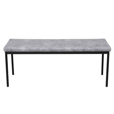 Lightweight Grey Fabric Bench Seat Bench Furniture Living Room Versatile 110*38*44cm Elegant