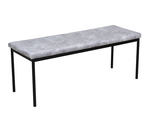Lightweight Grey Fabric Bench Seat Bench Furniture Living Room Versatile 110*38*44cm Elegant