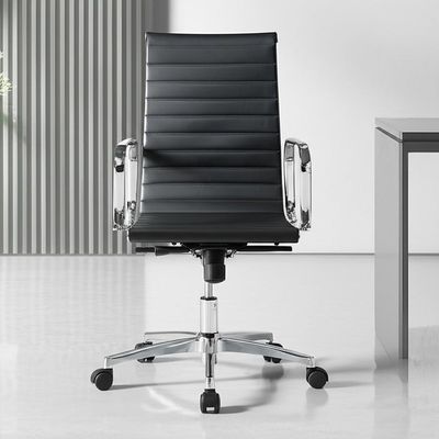 360-degree Swivel Modern Chair Metal Frame Ergonomic Design Perfect for Office Conference Rooms and Creative Workspaces